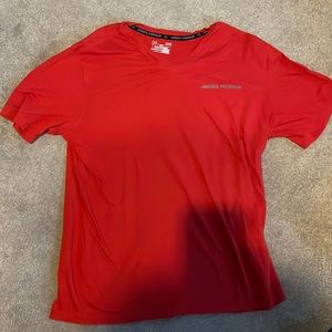 Red under armour t shirt